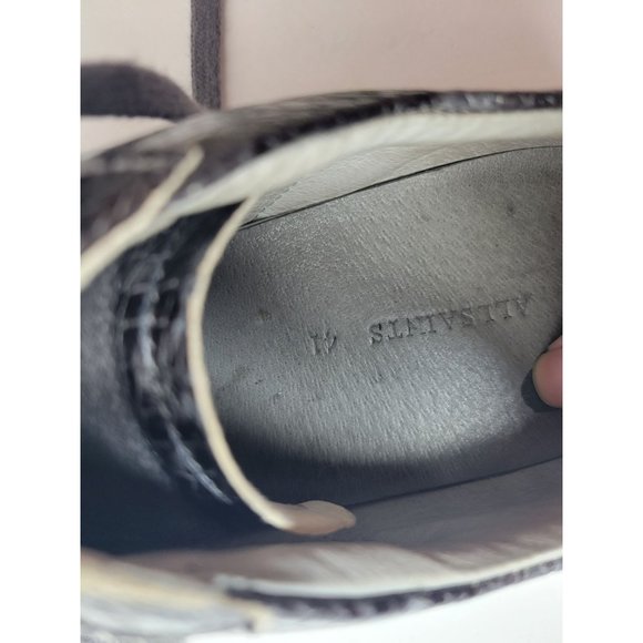 All Saints Womens python snake print sneaker leather  low top Euro 41 - Picture 6 of 9